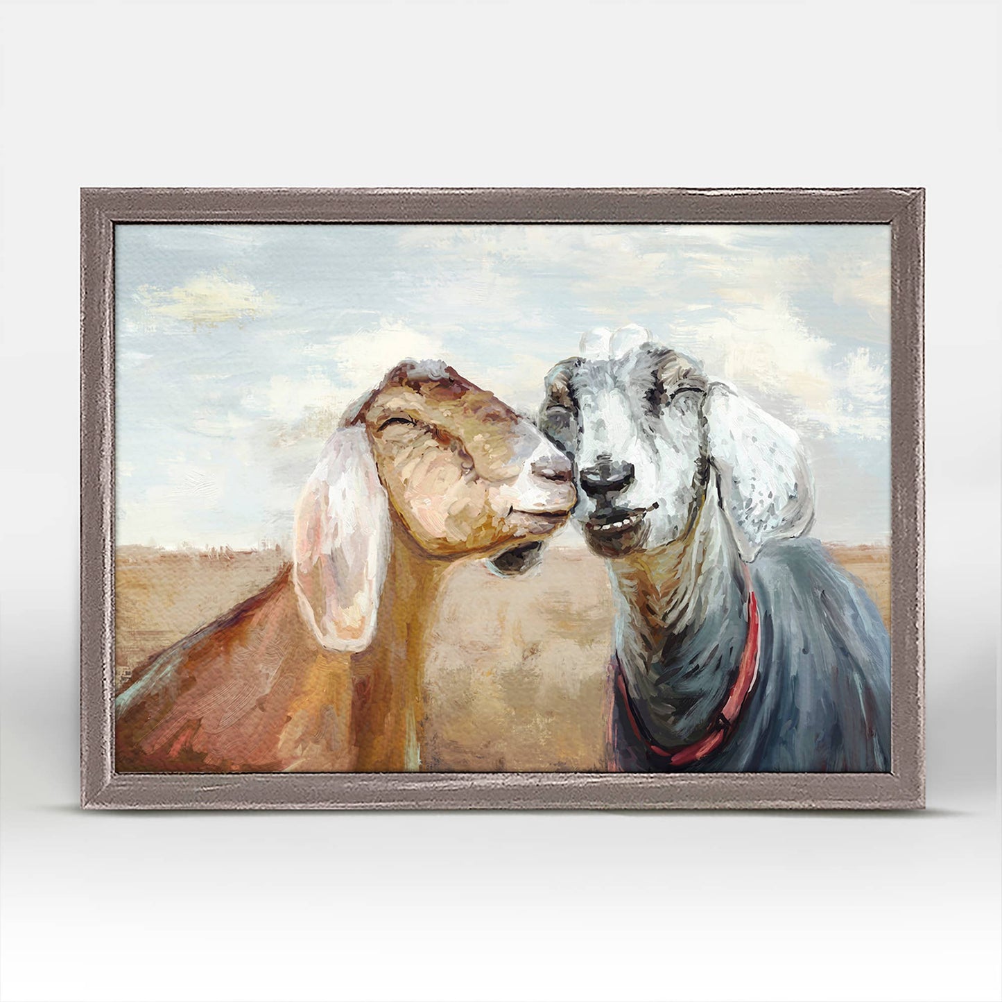 Goat Besties Mini Framed Canvas