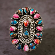 Kristyn's Classic Concho Stone Ring MADE TO ORDER