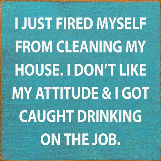 I Just Fired Myself From Cleaning My House…