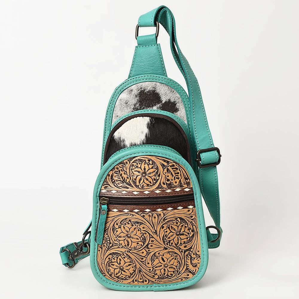 Leather Western Sling Bag