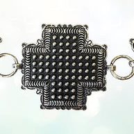 Western Cross Bubble Concho Belt