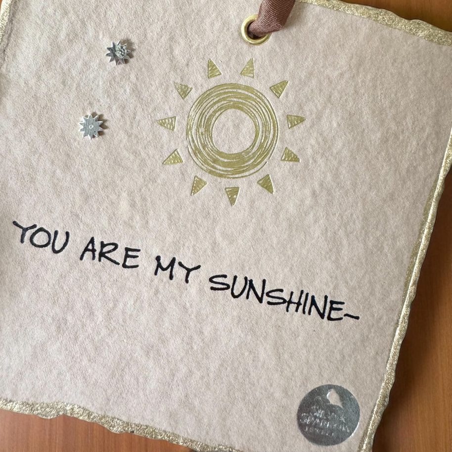 Sterling sun earring with rhinestone