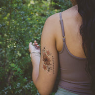 Tiny Intentions Perspective Sunflower Tattoo