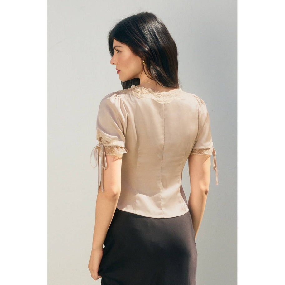 Satin & Lace Blouse
