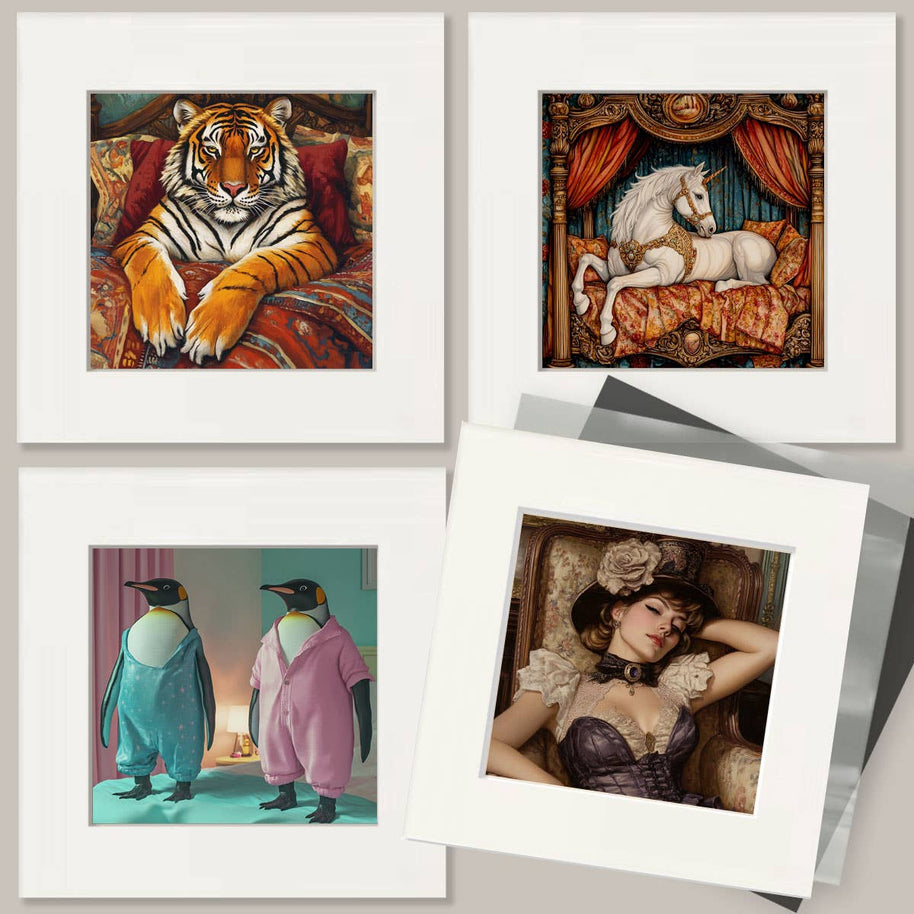 Donkey on Chaise Lounge Print