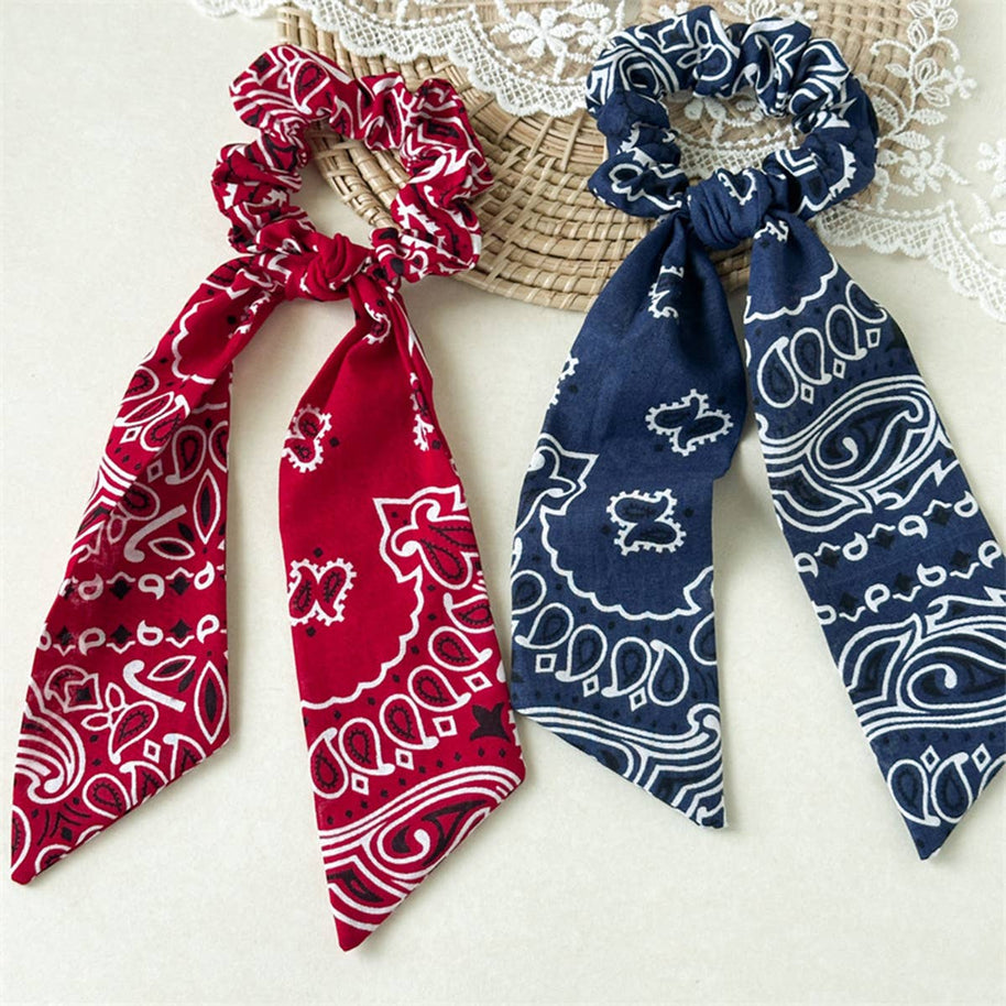 Bandana Ribbon Scrunchie