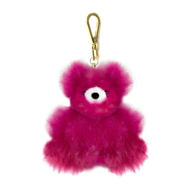 Keychain Alpaca Plushie | 7" Bear | Magenta