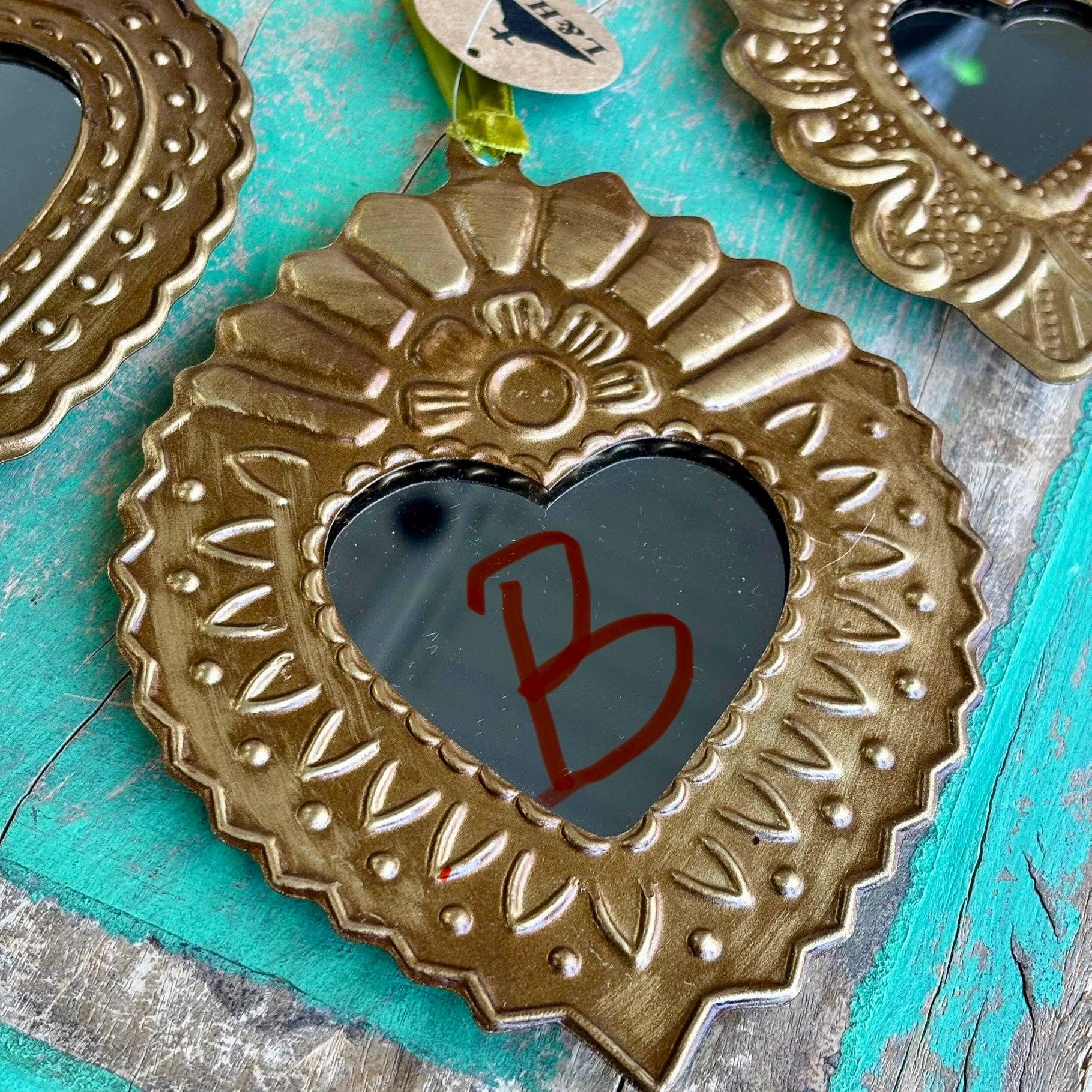 Small Mirrored Sacred Hearts