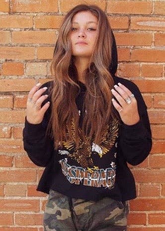 Desperado Cropped Hooded sweatshirt