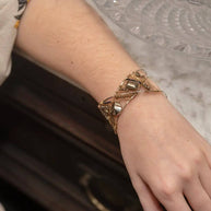 Handmade Glam Pyrite Bracelet