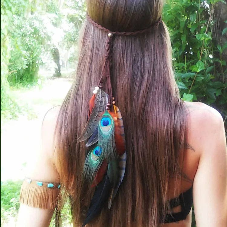 Feather Dangle Headband