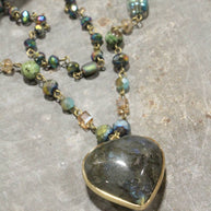 Butterflies In My Belly Heart Layered Necklace