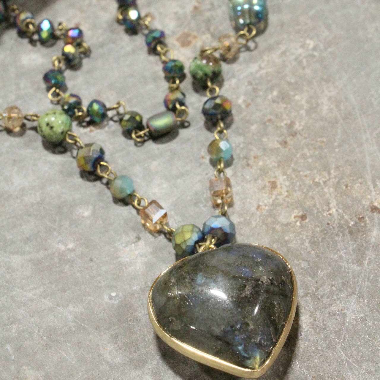 Butterflies In My Belly Heart Layered Necklace