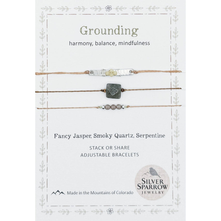 Grounding Stackable Bracelet Trio