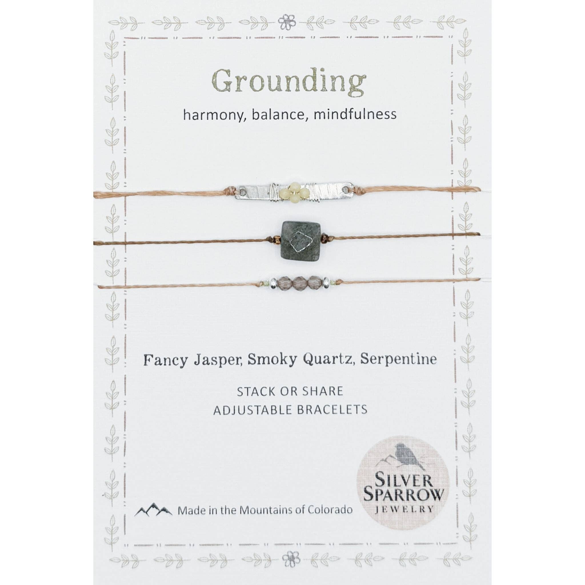 Grounding Stackable Bracelet Trio