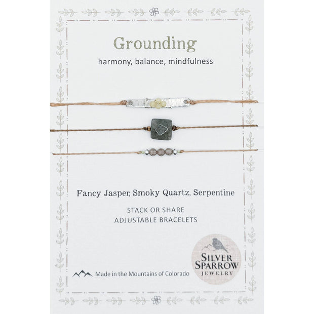 Grounding Stackable Bracelet Trio