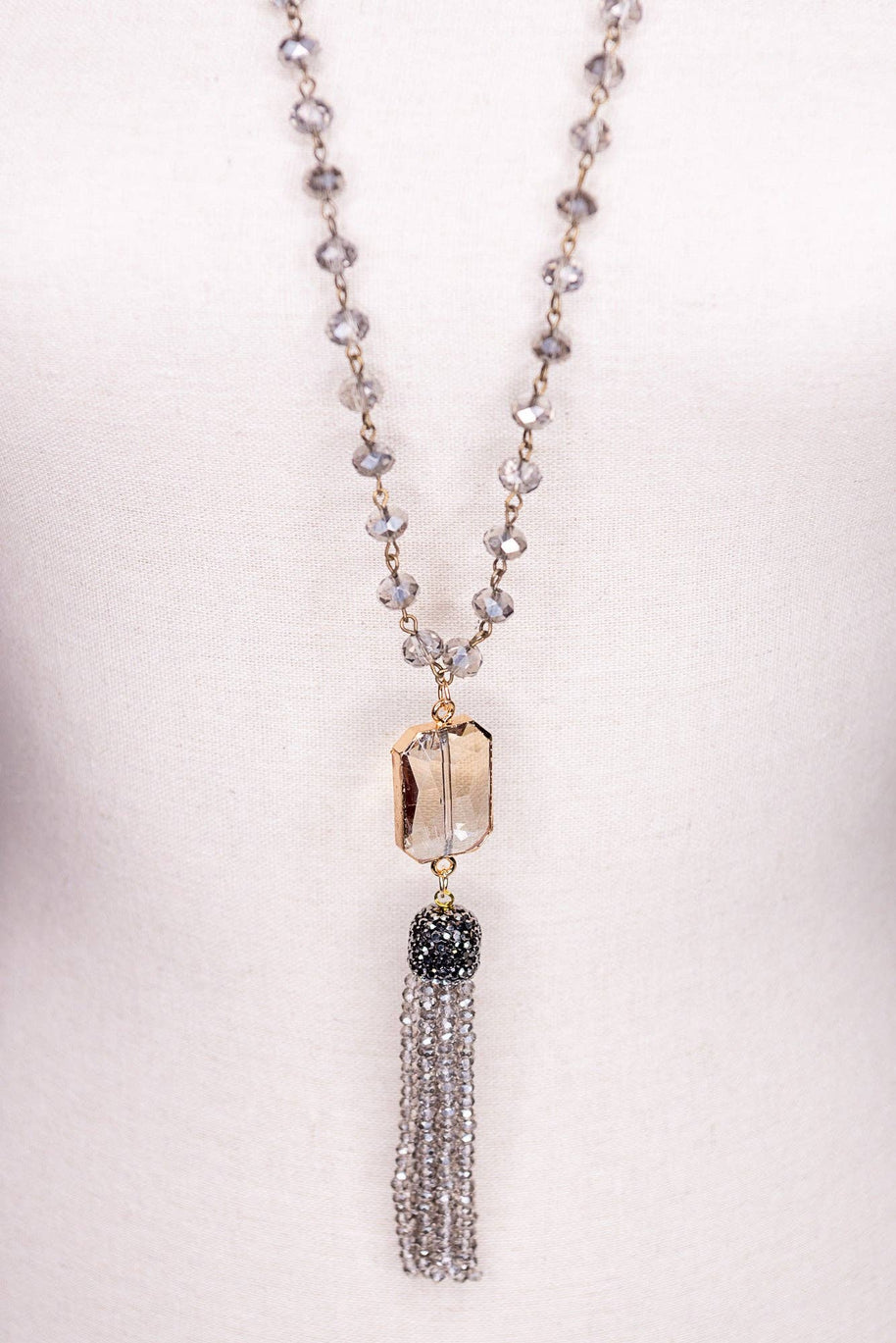 Athena Necklace in Smoke