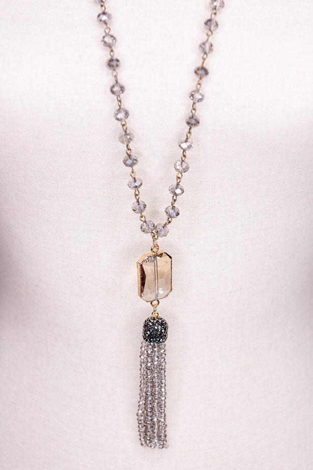 Athena Necklace in Smoke