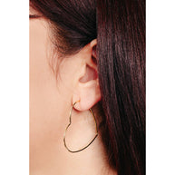 Secret Box Heart Outline Hoop Earrings
