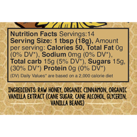 Cinnamon Vanilla Bean Creamed Honey, 9oz.