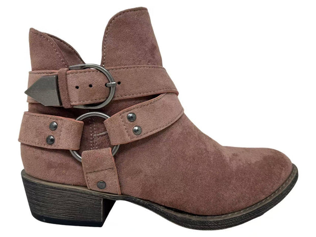 Caroline Women's Strap Bootie, Nude