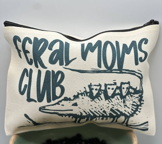 Feral Moms Club Zipper Bag