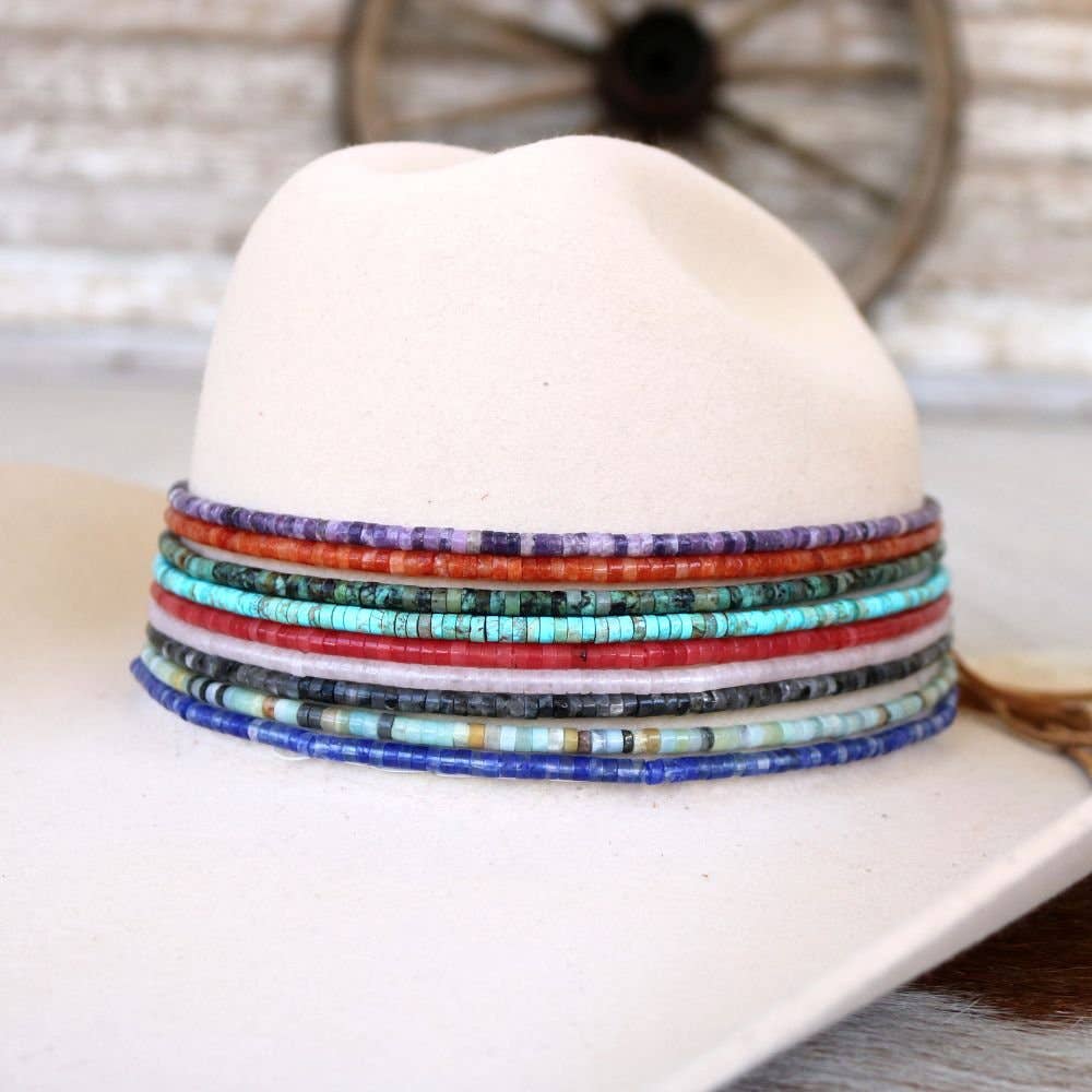 Black Jasper Stone Hat Band