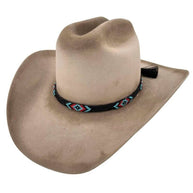 Horsehair Beaded Hat Band - Blue Roan