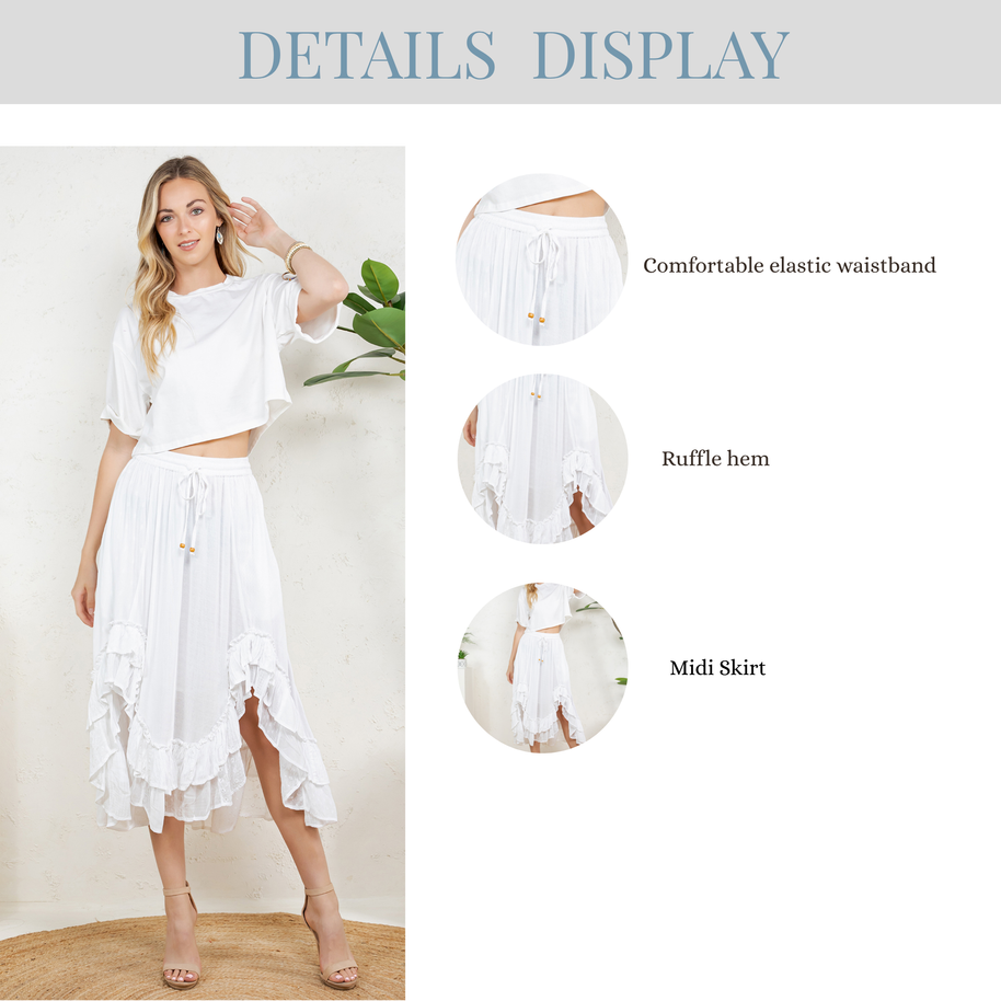 Boho Ruffle Skirt