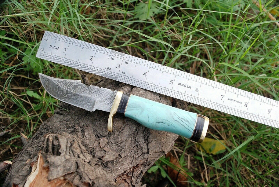 Custom Handmade Best Survival Knife - Damascus Steel