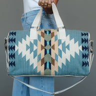 Lt. Blue Western Duffel Bag