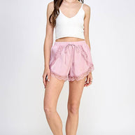 Lace Satin Shorts