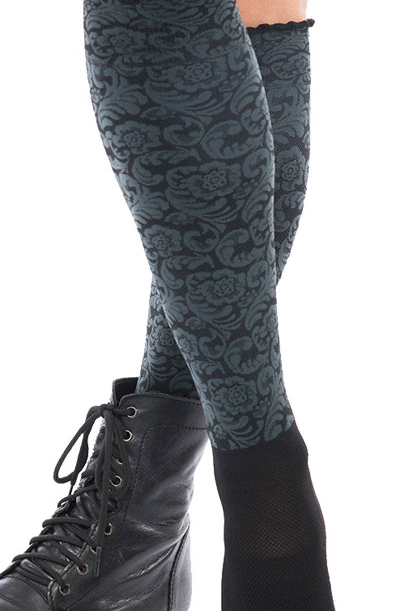 Dakota Floral Pattern Boot Socks