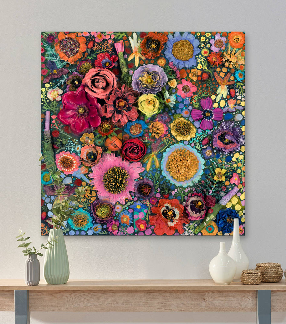 Flower Blossoms Stretched Canvas