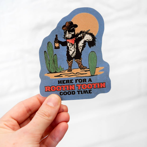 Skunk Cowboy Sticker