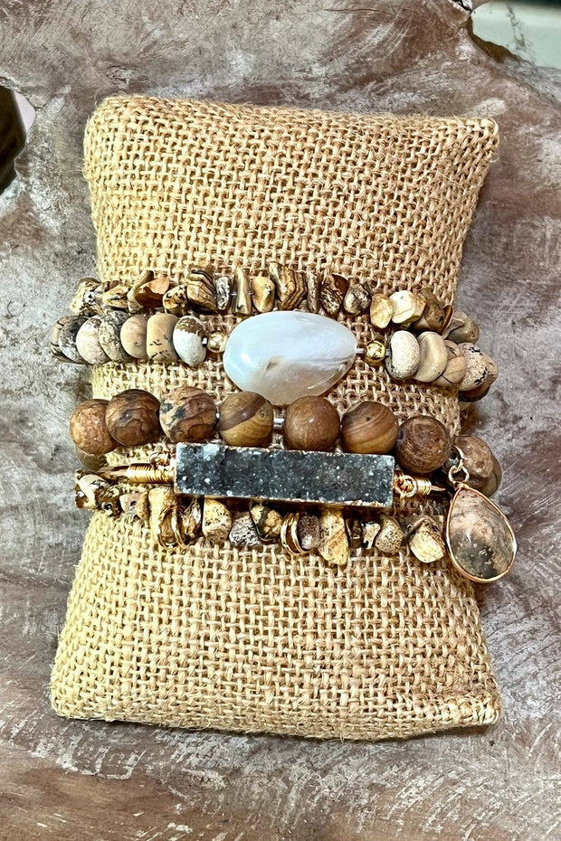 Elyse Bracelet Set Jasper