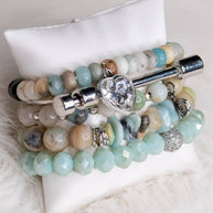 Cora Bracelet Set Amazonite
