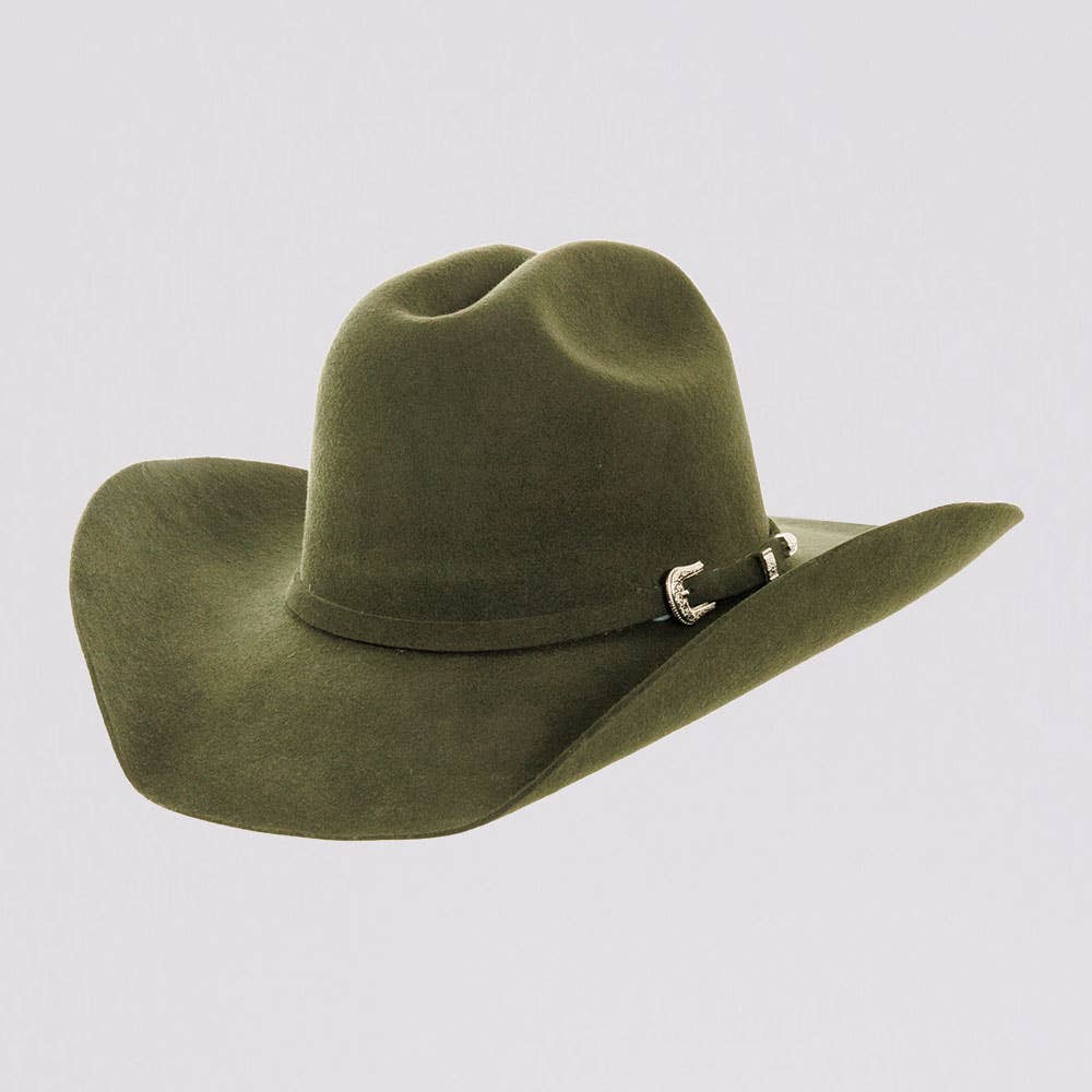 100% Wool Felt Western Cowboy Hat - Style Cattleman