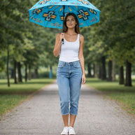 Turquoise Golf Umbrella