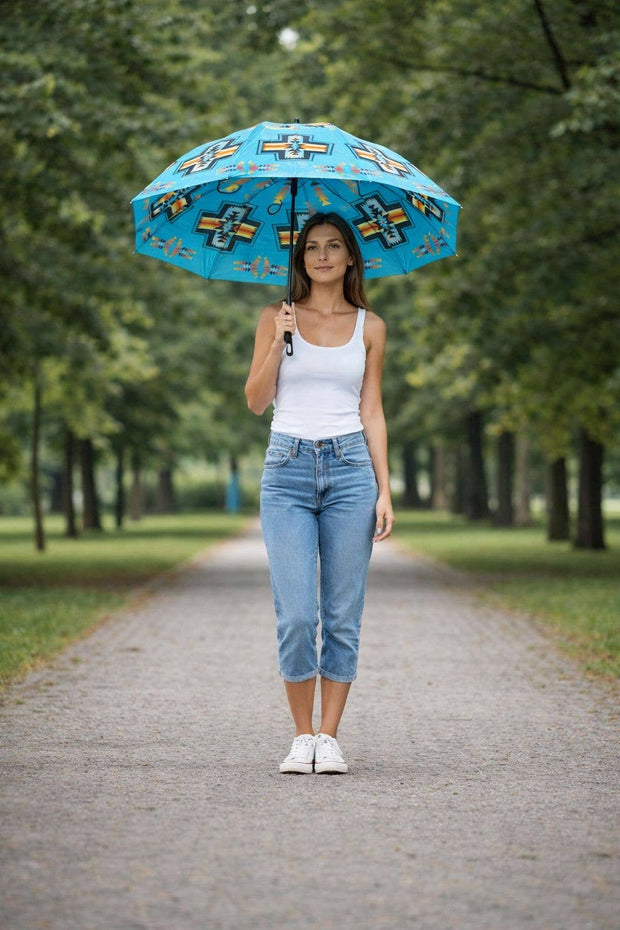 Turquoise Golf Umbrella