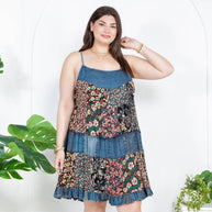 Babydoll Patchwork Dress