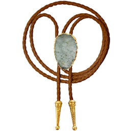 Gemstone Bolo Tie - Aquamarine