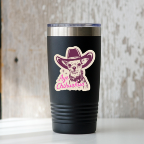 Aye Chihuahua Cowboy Sticker