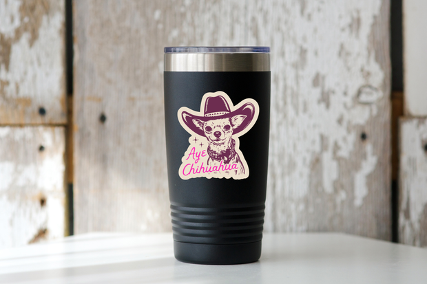 Aye Chihuahua Cowboy Sticker