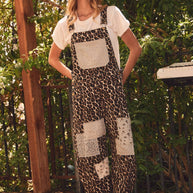 Leopard Patchwork Overall