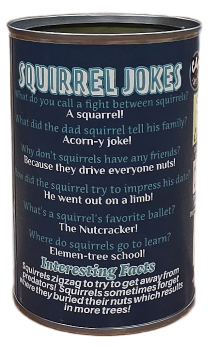 Canned Squirrel | Stuffed Animal Plush | Funny Jokes