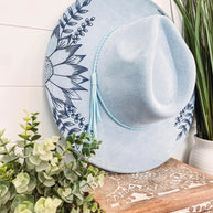 Engraved Floral Hat