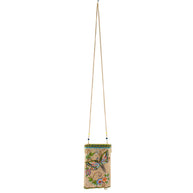 Soaring Spirit Beaded Dragonfly and Floral Crossbody Bag