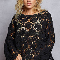 Crochet Chenile Sweater