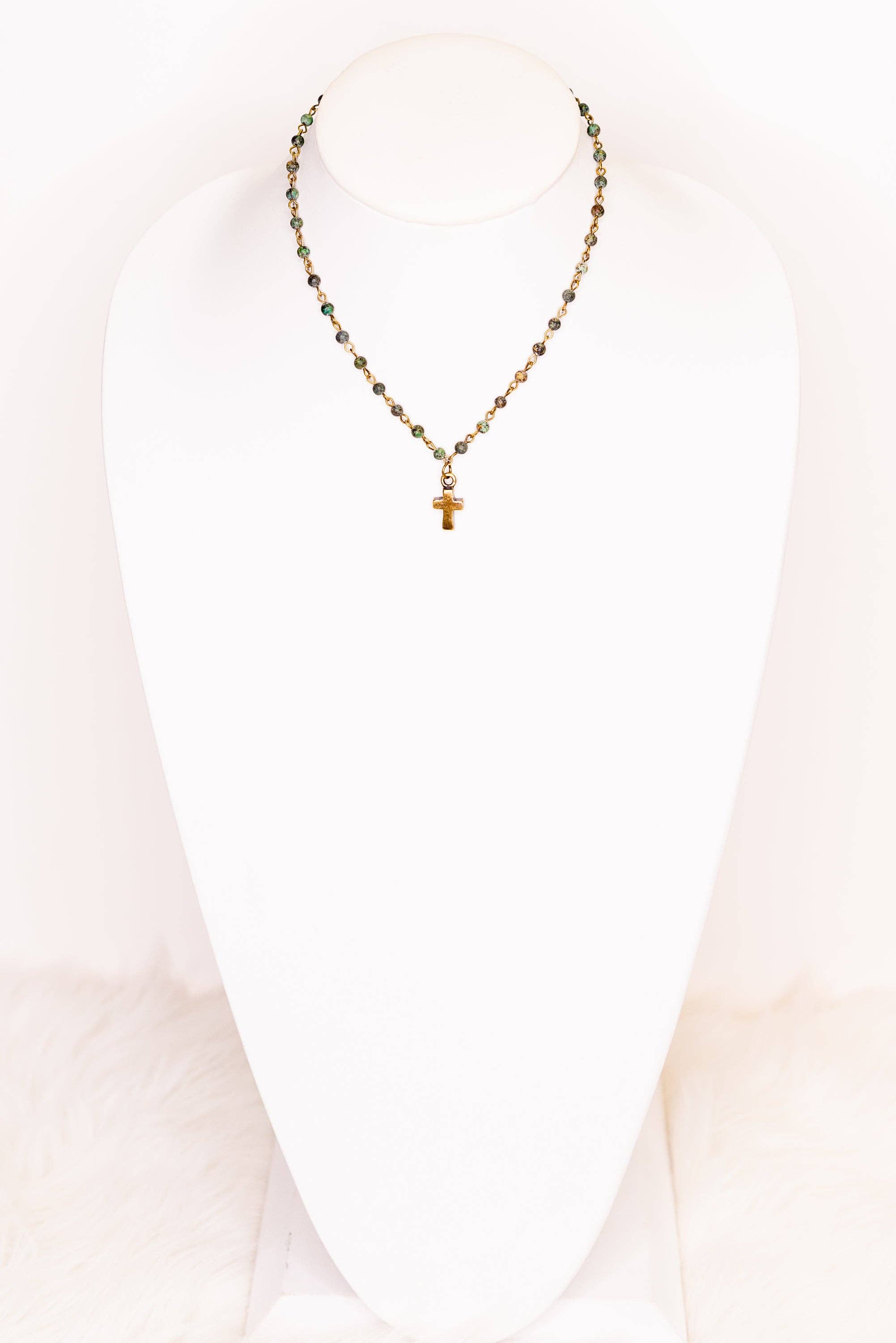 Phoebe Necklace in African Turquoise
